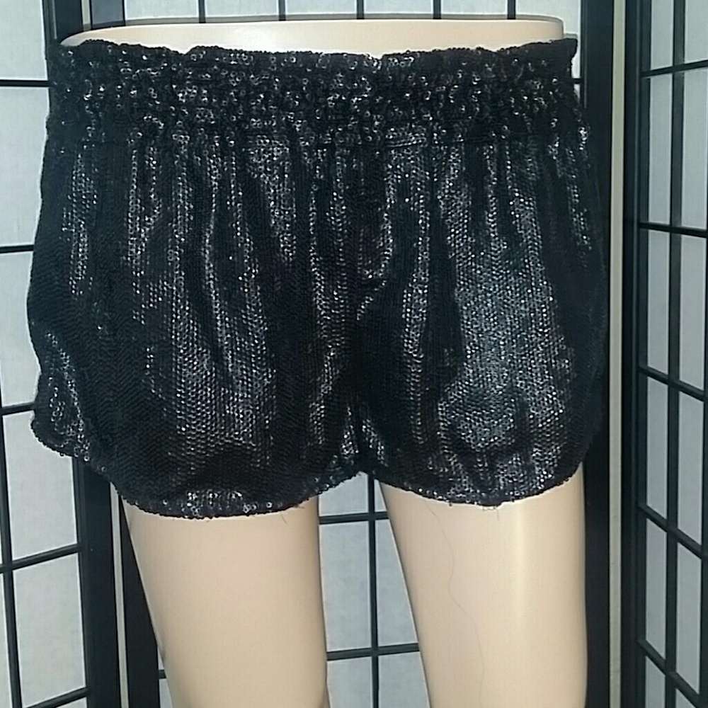 Black Sequence shorts
